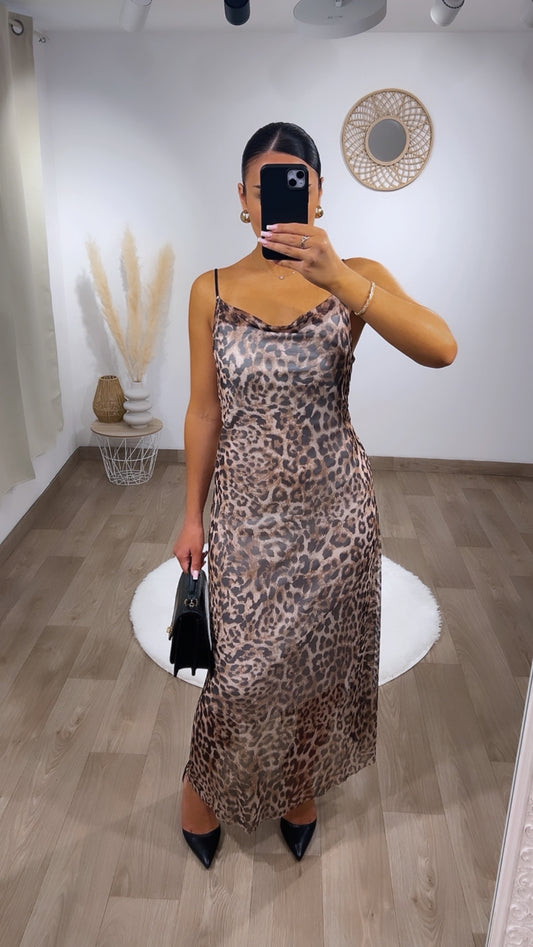Robe imprimée léopard